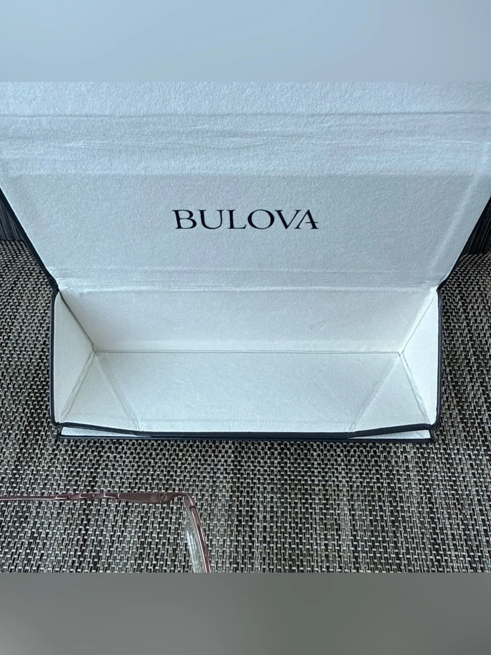 Bulova Women's Pink and Burgundy Metal Eyeglass Frame